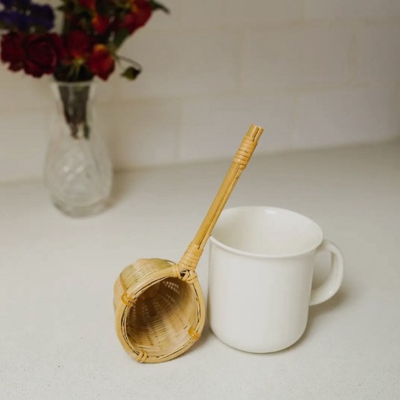 Other - NWT- Handwoven Bamboo Tea Strainer